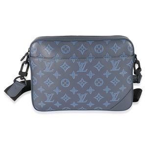 Louis Vuitton Navy Monogram Shadow Calfskin Duo Messenger